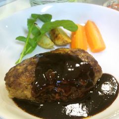 A picture of Umami Hamburger Steak.