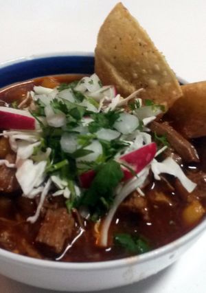A picture of Pork Shoulder Posole.