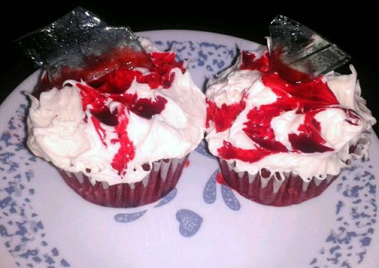 broken glass cupcakes