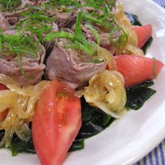 A picture of Aussie Beef Rolls Marinated in Sweet Onions.