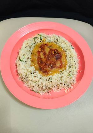 A picture of Dal Tadka With Jeera Rice.