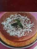 Flan cremoso de coco