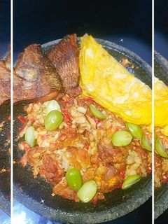 Foto resep Tempe penyet pete