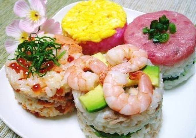 Mini Sushi Cakes Recipe by cookpad.japan - Cookpad