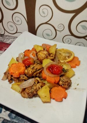 รูปของ ไก่อบมันฝรั่ง