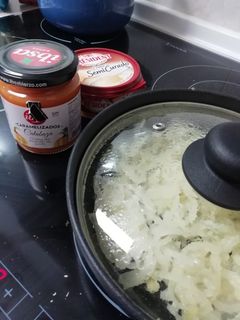 Una foto de Salsa de queso y calabaza 🧀🎃