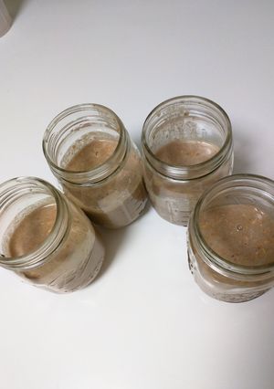 A picture of Peanut Butter and Banana Overnight Oats (Vegan and Gluten-Free).