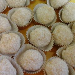 A picture of Lemon/coconut Citrus Bites NO BAKE.