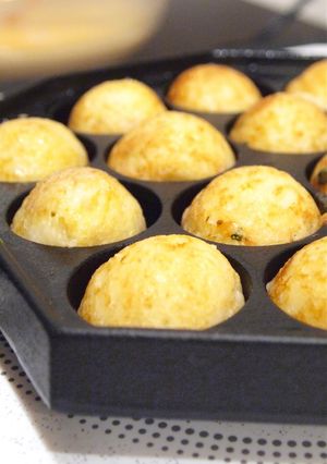 A picture of Our Family's Osaka-Style Takoyaki with Creamy Insides.