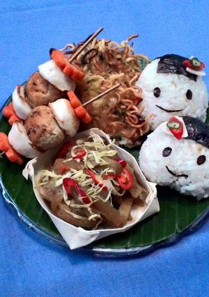 Foto resep Kyaraben Manisa dan Omelet Mie