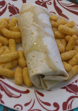 A picture of Falafel & Veggie wrap.