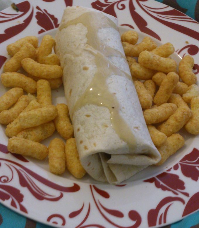 A picture of Falafel & Veggie wrap.