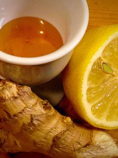 A picture of Lemon Ginger Honey Tea (for A Cold).