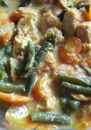 Foto resep Lodeh simpel kacang panjang + wortel + tahu