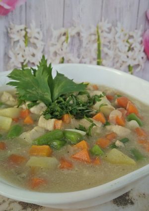 Foto resep [menu diet] creamy soup