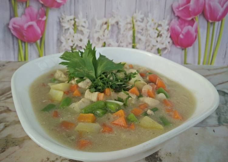 Bagaimana Membuat [menu diet] creamy soup Anti Gagal