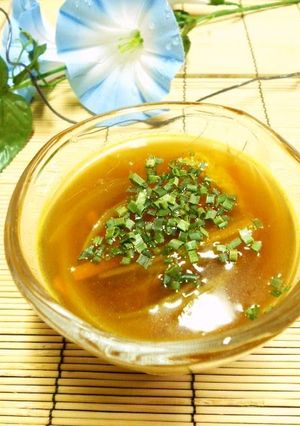A picture of Summertime Is Curry Time! Cold Curry Flavored Noodle Dipping Sauce.