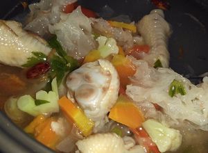 Foto resep Sop ceker jamur es
