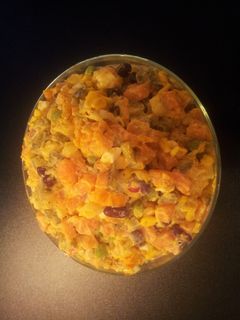 A picture of Russian salad - skinny version.