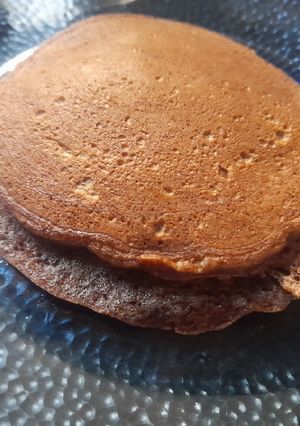 Una foto de Panqueuqes de cacao amargo