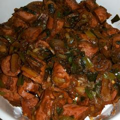 A picture of Devilled Chicken Sausage.