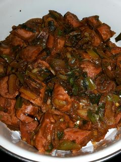 A picture of Devilled Chicken Sausage.