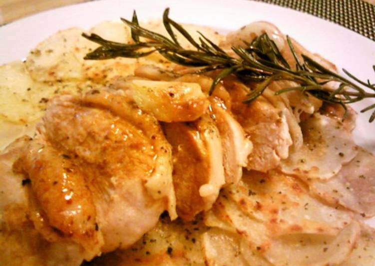 Rosemary Chicken On A Potato Galette
