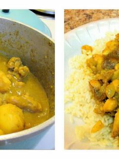 A picture of Jenn's Curry Chicken.