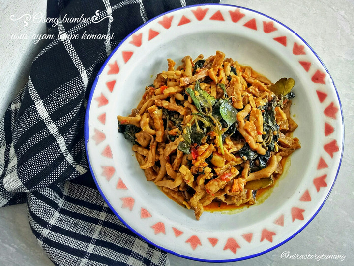 Cara Bikin Oseng bumbu usus ayam tempe kemangi Ekonomis