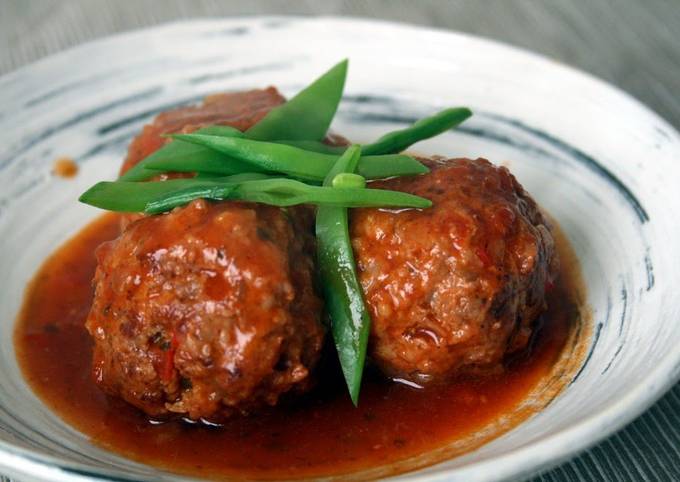 Meat Balls with Hidden Brussels Sprouts