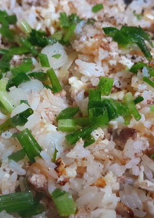Hình của món Cơm chiên trứng pate.