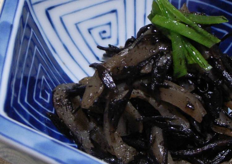 Step-by-Step Guide to Prepare Any-night-of-the-week Macrobiotic Simmered Hijiki Seaweed and Konnyaku