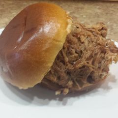 A picture of Crock Pot BBQ Pulled Pork Sandwich.