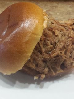 A picture of Crock Pot BBQ Pulled Pork Sandwich.