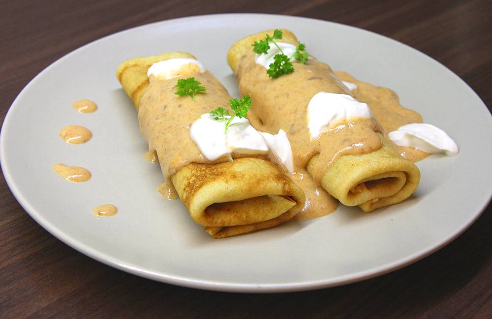 Hortobágyi húsos palacsinta recept recept fotó