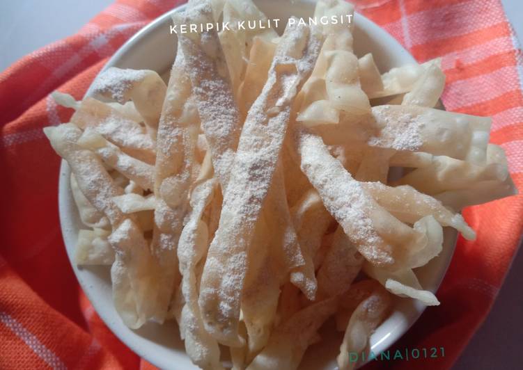 Cara Memasak Keripik Kulit Pangsit Sederhana