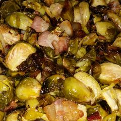 A picture of Kid-Friendly Bacon Brussel Sprouts.