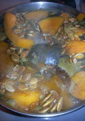 A picture of Dulce de Calabazas.