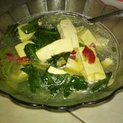 รูปของ Sop tahu sawi hijau