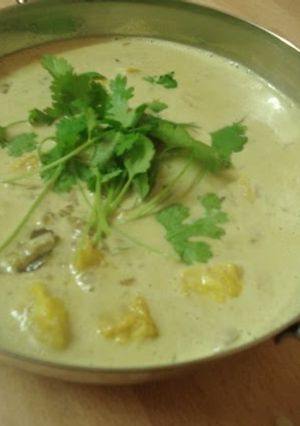 A picture of Indian Cuisine: White Fish Coconut Curry.