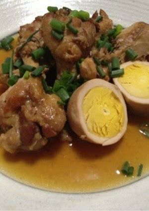 A picture of Delicious Stewed Chicken Drumettes in a Pressure Cooker.