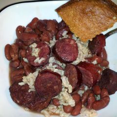 A picture of Diva's Red Beans and Rice.