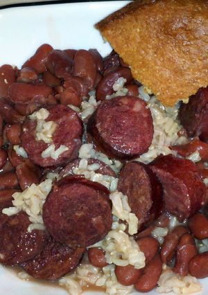 A picture of Diva's Red Beans and Rice.