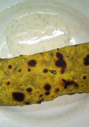 A picture of Fenugreek chapati.