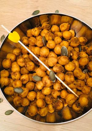 Une photo de Pois chiches grillés aux Épices