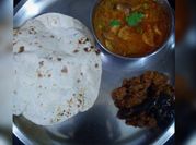 A picture of masala coriander roti