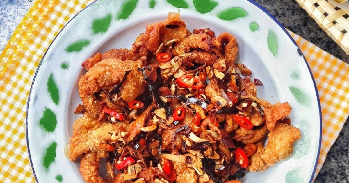 Resep Kulit Ayam Crispy Cabe Garam Oleh Prita Karina Cookpad