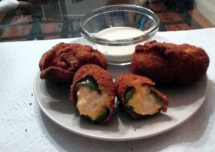 Easiest Way to Prepare Perfect stuffed jalapenos wrapped in bacon
