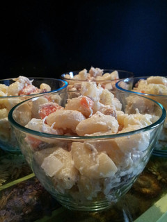 A picture of AMIEs Chicken MACARONI Salad.