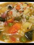 AMIEs VEGETABLE SOUP with RICE"MINESTRONE alla MILANESE"